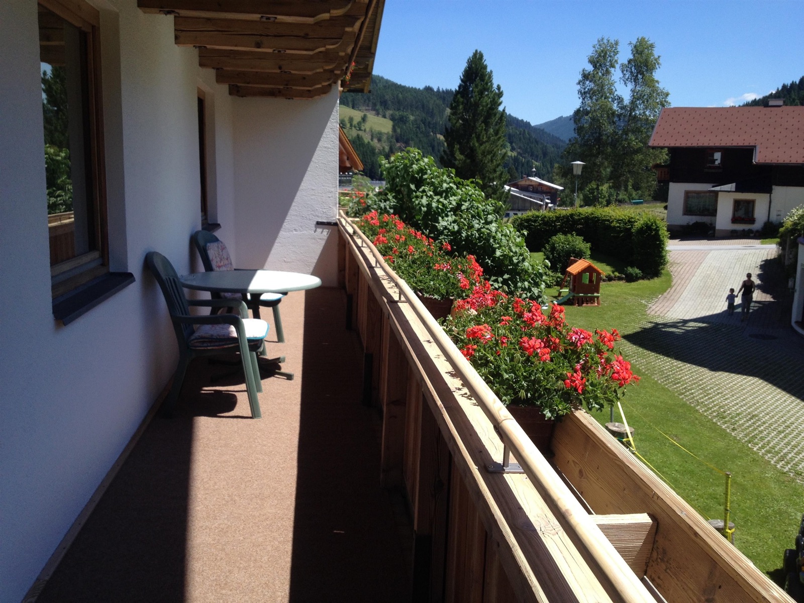 Balkon des Appartement Rossbrand